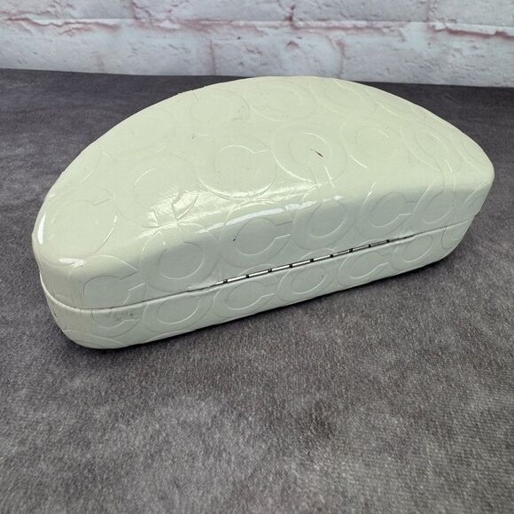 Coach White Embossed Clamshell Case Sunglasses - Picture 5 of 7